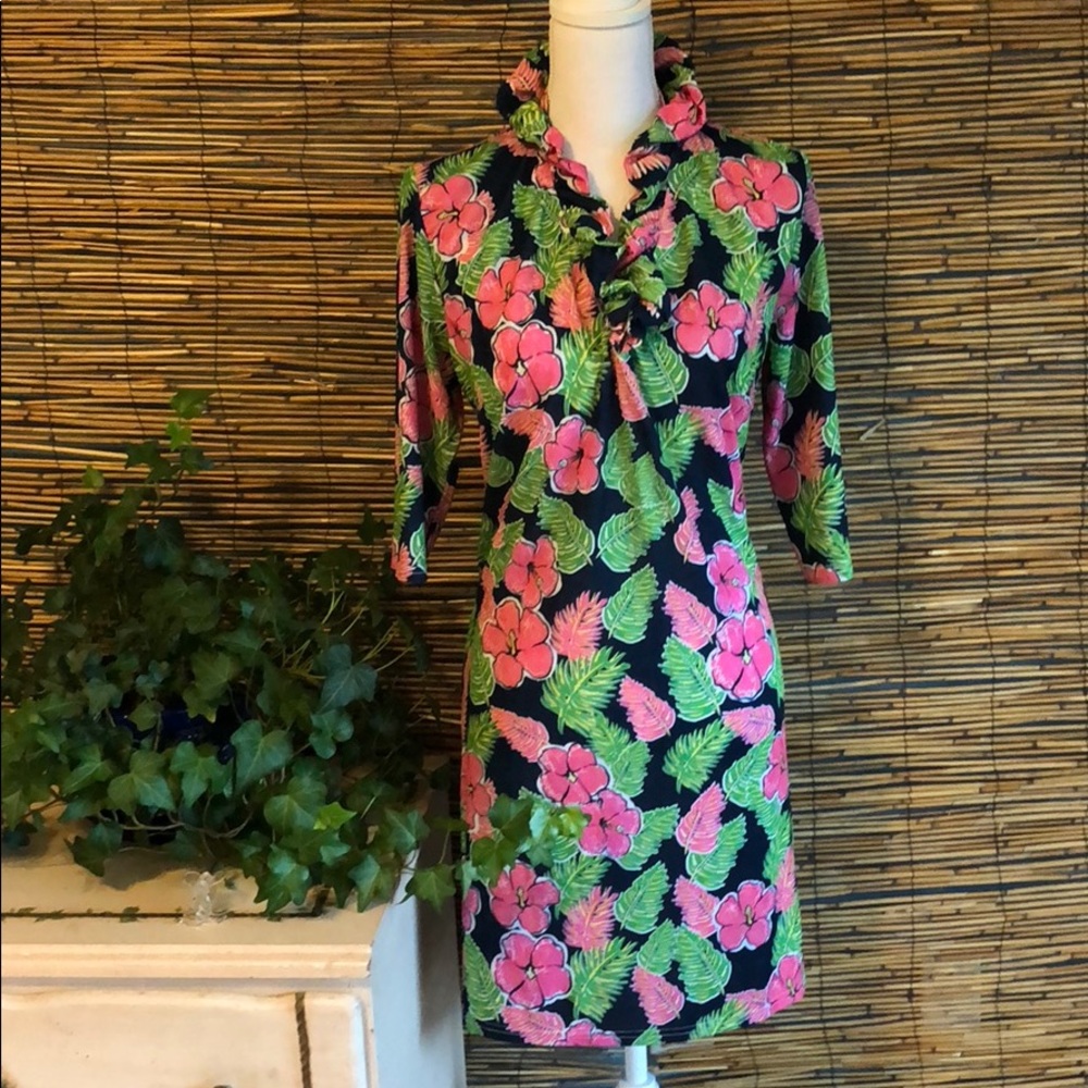 Simply southern ruffled front dress